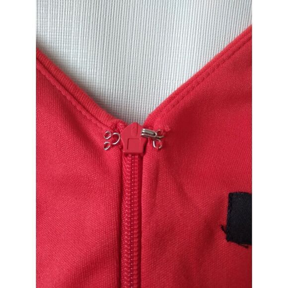 Premise Bright Red Sleeveless V-Neck Above Knee Length Sheath Dress Women's 8 - Picture 8 of 12